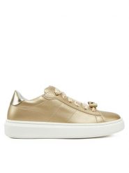 Calvin Klein Jeans Sneakersy Low Cut Lace-Up Sneaker V4A9-83046-1322 S Złoty. Żółte buty sportowe dziewczęce Calvin Klein Jeans, bez wzorów, z jeansu, bez zapięcia. Za 369.99 zł.