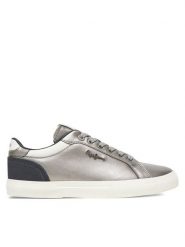 Pepe Jeans Sneakersy Kenton Glam W PLS300005 Srebrny. Szare obuwie sportowe damskie Pepe Jeans, z jeansu, bez zapięcia. Za 219.99 zł.