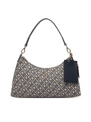 Tommy Hilfiger Torebka Th Icon Shoulder Bag Jacquard AW0AW18907 Granatowy. Niebieskie torebki klasyczne damskie Tommy Hilfiger, z materiału, bez dodatków. Za 649.99 zł.