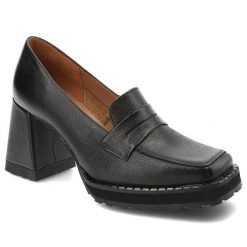 Czarne Półbuty Armodo Stylowe Obuwie Damskie. Czarne półbuty damskie Armodo, bez wzorów, ze skóry, bez obcasa, bez zapięcia. Za 449.00 zł.