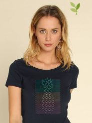 WOOOP Koszulka "Hala Kahiki" w kolorze granatowym rozmiar: XXL. Niebieskie bluzki damskie Wooop, xxl, bez wzorów, bez kołnierzyka, bez ramiączek. Za 56.99 zł.