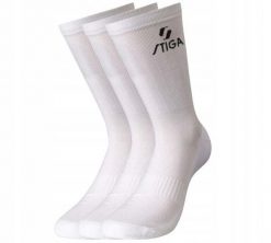 Skarpety tenisowe Stiga Sock Pro High. Białe skarpetki damskie Stiga, bez wzorów, z lycry. Za 152.99 zł.