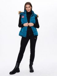 CANADA weather gear Kamizelka pikowana w kolorze niebieskim rozmiar: XL. Niebieskie kamizelki damskie CANADA weather gear, xl, bez wzorów, bez kaptura. Za 209.64 zł.