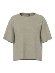 Pieces Koszulka "Bree" w kolorze beżowym rozmiar: XL. Brązowe koszulki damskie Pieces, xl, bez wzorów, bez kołnierzyka, bez ramiączek. Za 61.02 zł.