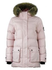 Peak Mountain Parka "Anabel" w kolorze jasnoróżowym rozmiar: M. Różowe parki damskie Peak Mountain, m, bez kaptura. Za 254.74 zł.