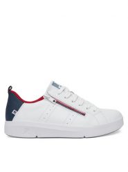 Rieker Revolution Lifestyle Sneakersy 41906-80 Biały. Białe obuwie sportowe damskie Rieker Revolution Lifestyle, ze skóry, bez zapięcia. Za 269.99 zł.