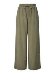YAS Spodnie w kolorze khaki rozmiar: 38. Brązowe spodnie materiałowe damskie YAS, bez wzorów, z materiału. Za 224.95 zł.