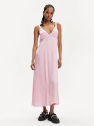 Hugo Sukienka codzienna Kelari-1 50510935 Różowy Relaxed Fit. Czerwone sukienki damskie Hugo, bez wzorów, z wiskozy, bez ramiączek. Za 589.99 zł.