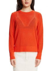 ESPRIT Sweter w kolorze pomarańczowym rozmiar: XL. Pomarańczowe swetry klasyczne damskie ESPRIT, xl, z bawełny, bez kołnierzyka. Za 61.46 zł.