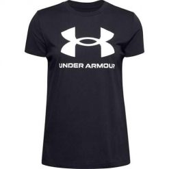 Koszulka sportowa damska Under Armour Live Sportstyle Graphic SS. Białe koszulki sportowe damskie Under Armour, xs, bez wzorów, bez ramiączek, na fitness i siłownię. Za 211.00 zł.