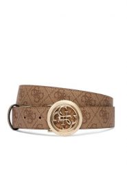 Guess Pasek Damski BW9357 P6230 Beżowy. Brązowe paski damskie Guess, z aplikacjami, ze skóry. Za 249.99 zł.