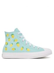 Converse Trampki Chuck Taylor All Star Citrus A16555C Niebieski. Niebieskie trampki dziewczęce Converse, bez wzorów, z materiału, bez zapięcia. Za 309.99 zł.