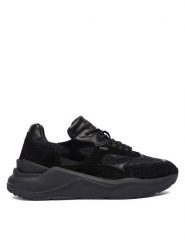 D.A.T.E. Sneakersy Fuga Shiny W431-FG-SH Czarny. Czarne obuwie sportowe damskie D.A.T.E., ze skóry, bez zapięcia. Za 919.99 zł.