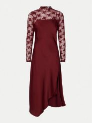 YAS Sukienka koktajlowa Meels 26032597 Czerwony Regular Fit. Czerwone sukienki damskie YAS, bez wzorów, z syntetyku, wizytowe, bez ramiączek. Za 179.99 zł.