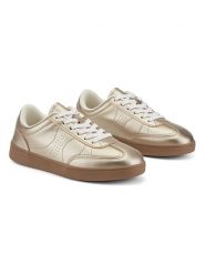 Inselhauptstadt Sneakersy w kolorze złotym rozmiar: 41. Żółte obuwie sportowe damskie Inselhauptstadt, bez zapięcia. Za 110.45 zł.