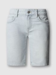 Pepe Jeans Bermudy dżinsowe "Poppy" w kolorze błękitnym rozmiar: W32. Niebieskie szorty damskie Pepe Jeans, z aplikacjami, z jeansu, z podwyższonym stanem. Za 153.71 zł.