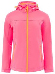 Zwillingsherz Kurtka softshellowa w kolorze różowo-pomarańczowym rozmiar: S. Pomarańczowe kurtki sportowe damskie Zwillingsherz, s, bez wzorów, bez kaptura. Za 239.99 zł.