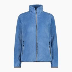 Bluza damska turystyczna CMP 38P1536. Niebieskie bluzy damskie CMP, l, bez wzorów, z materiału, z kapturem. Za 149.99 zł.
