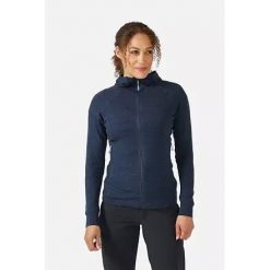 Bluza Trekkingowa Rab Nexus Hoody Women. Niebieskie bluzy damskie RAB, l, bez wzorów, z kapturem. Za 314.99 zł.