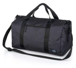 Damska torba sportowa Loap Revca czarna. Czarne torby sportowe ÀLG, z aplikacjami, z materiału. Za 184.99 zł.