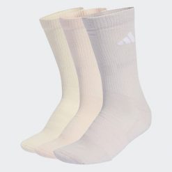 Podkolanówki wyściełane ADIDAS 3 sztuki. Brązowe skarpetki damskie Adidas, bez wzorów. Za 57.49 zł.