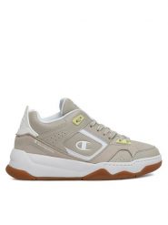 Champion Sneakersy OVERTIME MID S11745-MS084 Beżowy. Brązowe obuwie sportowe damskie Champion, z materiału, bez zapięcia. Za 255.00 zł.
