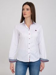 SIR RAYMOND TAILOR Koszula "Macenta" - Regular fit - w kolorze białym rozmiar: L. Białe koszule damskie Sir Raymond Tailor, l, bez wzorów, z bawełny, bez kołnierzyka, bez ramiączek. Za 148.96 zł.