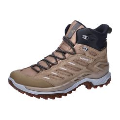 Buty trekkingowe damskie Lowa Innovo Mid Gtx. Brązowe obuwie trekkingowe damskie Lowa, z materiału, za kostkę, bez zapięcia. Za 984.00 zł.