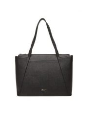 JENNY Torebka C-JEN-H-001-08 Czarny. Czarne shopper bag Jenny, bez wzorów, z materiału, bez dodatków. Za 149.99 zł.