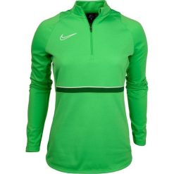 Bluza sportowa damska Nike Dri-Fit Academy. Zielone bluzy damskie Nike, bez wzorów, bez kaptura. Za 123.69 zł.