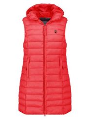 ANAPURNA Kamizelka pikowana "Vakitalana Long" w kolorze czerwonym rozmiar: L. Czerwone kamizelki damskie ANAPURNA, l, bez wzorów, bez kaptura. Za 165.99 zł.