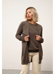 Just Cashmere Kaszmirowy kardigan "Chelsea" w kolorze brązowym rozmiar: XL. Brązowe kardigany damskie Just Cashmere, xl, bez wzorów, z kaszmiru. Za 488.95 zł.