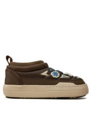 Moon Boot Botki Park Soft Flower 80D2470030 Brązowy. Brązowe botki damskie Moon Boot, ze skóry, bez obcasa, na płaskiej podeszwie, bez zapięcia. Za 709.99 zł.