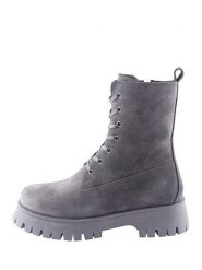 D.Moro Skórzane trzewiki w kolorze szarym rozmiar: 36. Szare botki damskie D.Moro, z materiału, bez obcasa, bez zapięcia. Za 290.95 zł.