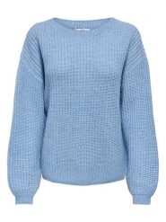 JDY Sweter w kolorze błękitnym rozmiar: L. Niebieskie swetry klasyczne damskie JDY, l, z wełny, bez kołnierzyka. Za 109.95 zł.