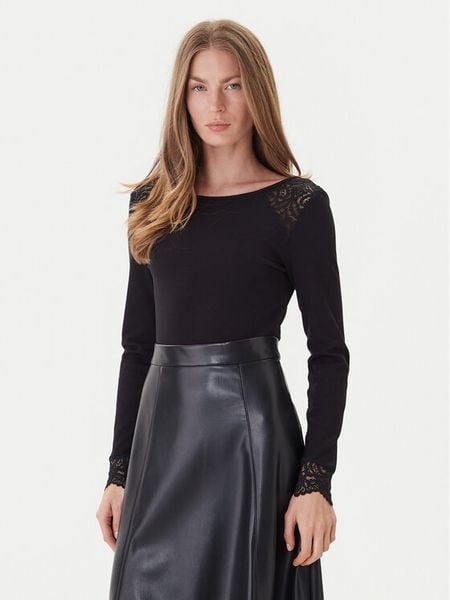 Morgan Body 251-TDENTY Czarny Slim Fit. Czarne body i gorsety Morgan, bez wzorów, z wiskozy. Za 125.99 zł.