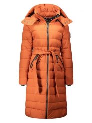 Canadian Peak Płaszcz zimowy "Cabimeak" w kolorze pomarańczowym rozmiar: XXL. Pomarańczowe płaszcze damskie Canadian Peak, na zimę, xxl, bez wzorów, z puchu, bez kaptura. Za 260.99 zł.