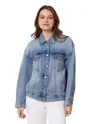 Scotch & Soda Kurtka dżinsowa w kolorze błękitnym rozmiar: L. Niebieskie kurtki damskie Scotch & Soda, l, bez wzorów, bez kaptura. Za 260.99 zł.