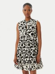 LOLA CASADEMUNT Sukienka letnia LS2616040 Czarny Regular Fit. Czarne sukienki damskie LOLA CASADEMUNT, bez wzorów, z bawełny, bez ramiączek. Za 417.99 zł.