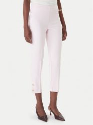 Rinascimento Spodnie materiałowe CFC0128641003 Różowy Slim Fit. Czerwone spodnie materiałowe damskie Rinascimento, bez wzorów, z materiału. Za 449.99 zł.