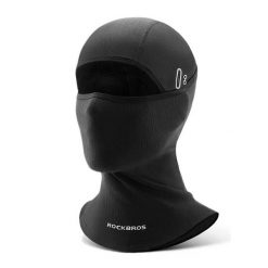 Czapka rowerowa całoroczna, model długi. Czarne czapki damskie ROCKBROS, bez wzorów, z materiału. Za 83.60 zł.