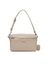 Calvin Klein Torebka Ck Must Aop Double Straps Camera LV04F3080G Beżowy. Brązowe torebki klasyczne damskie Calvin Klein, ze skóry, bez dodatków. Za 369.99 zł.
