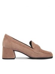 HÖGL Półbuty 0-184332 Beżowy. Brązowe półbuty damskie Högl, bez wzorów, ze skóry, bez obcasa, na obcasie, bez zapięcia. Za 749.99 zł.