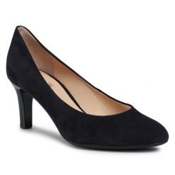 Półbuty HÖGL. Niebieskie półbuty damskie Högl, bez wzorów, bez obcasa, na obcasie, bez zapięcia. Za 519.99 zł.