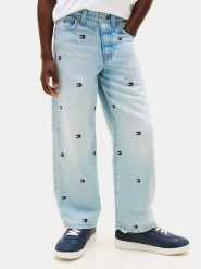 Tommy Hilfiger Jeansy Wavy Flag KB0KB10417 Niebieski jasny Loose Fit. Niebieskie jeansy chłopięce Tommy Hilfiger, z bawełny. Za 309.99 zł.