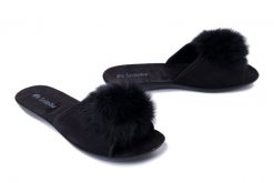 INBLU NP-6V 014 czarny, kapcie damskie. Czarne kapcie damskie Inblu, z tkaniny. Za 64.99 zł.