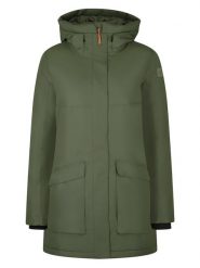 Westfjord Parka "Krafla" w kolorze khaki rozmiar: L. Brązowe parki damskie Westfjord, l, ze skóry, bez kaptura. Za 368.96 zł.