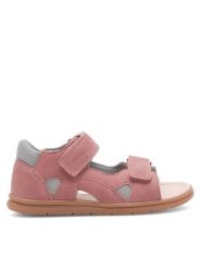 Lasocki Kids Sandały CEO- CI12-LINEA-02(III)DZ Różowy. Czerwone sandały dziewczęce Lasocki Kids, ze skóry, bez obcasa, bez zapięcia. Za 99.99 zł.