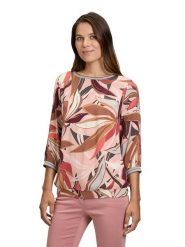 Betty Barclay Bluzka w kolorze jasnoróżowo-brązowo-czerwonym rozmiar: 38. Różowe bluzki damskie Betty Barclay, bez wzorów, z wiskozy, bez kołnierzyka, bez ramiączek. Za 126.75 zł.