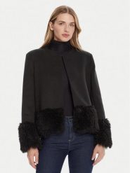 Rinascimento Kurtka przejściowa CFC0125791003 Czarny Regular Fit. Czarne kurtki damskie Rinascimento, l, bez wzorów, z syntetyku, bez kaptura. Za 549.99 zł.